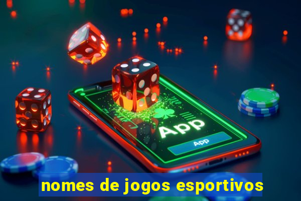 nomes de jogos esportivos