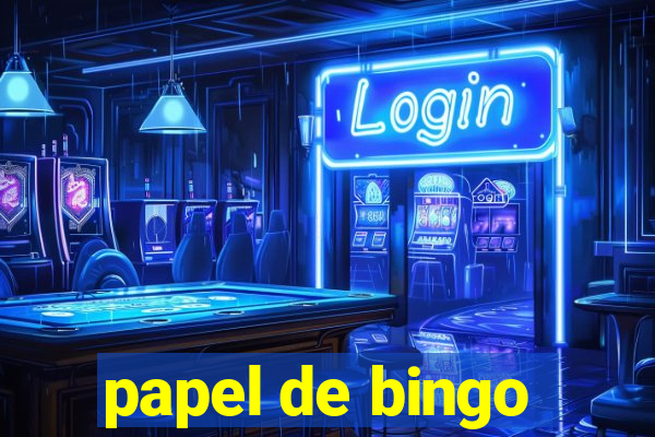 papel de bingo